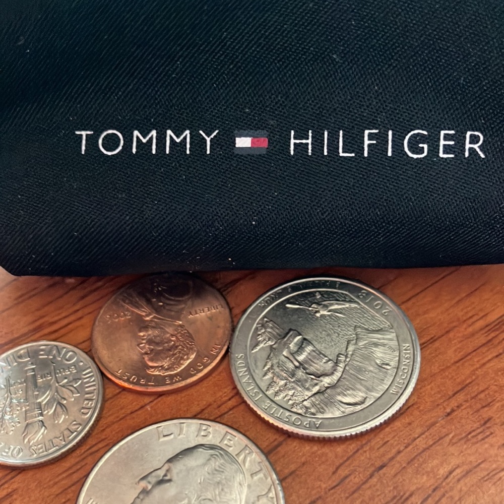 So cute Tommy Hilfiger black wristlet, like new condition!